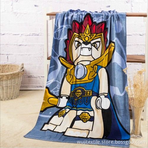 Microfiber Children's Bath Towel Beach Towel with Cartoon Printing (WJ-B997)